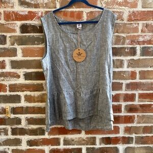 NWT✨Crown Linen Designs Women's Linen Sleeveless Top size XXL